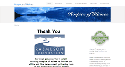 Desktop Screenshot of hospiceofhaines.org