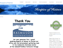 Tablet Screenshot of hospiceofhaines.org
